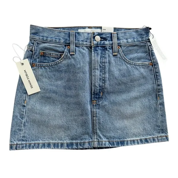 Aritzia Denim Forum ‘90s Ricci Micro Denim Skirt NEW Size 23 7 Years Bleu Taboo - Image 2