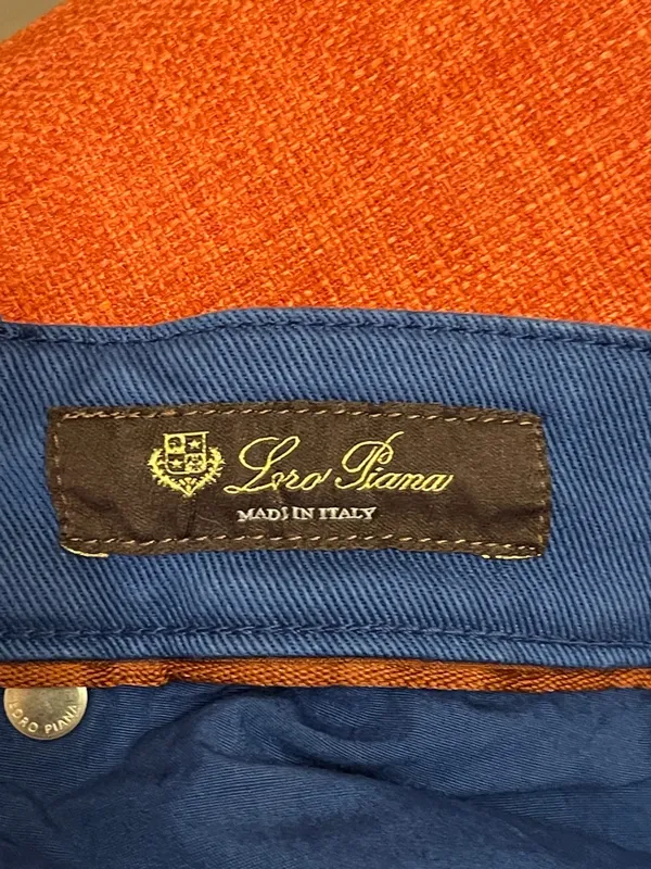 Loro Piana Royal Blue Denim Jeans Luxury Classic Nautical Coastal Preppy size 38 - Image 4
