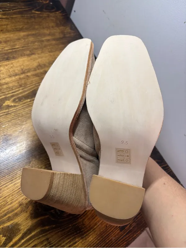 Jeffrey Campbell Tan‎ Rosee Heeled Ankle Boots Size 9.5 - Image 9