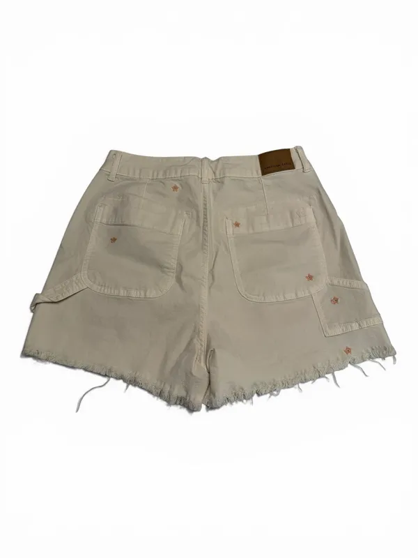 American Eagle Highest Rise 90s Boyfriend‎ Embroidered Carpenter Shorts - Image 2