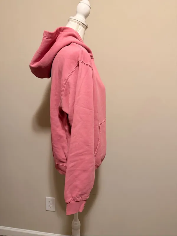 Aritzia Cozy Sweatfleece Perfect Hoodie size small vintage frozen berry NWOT - Image 13