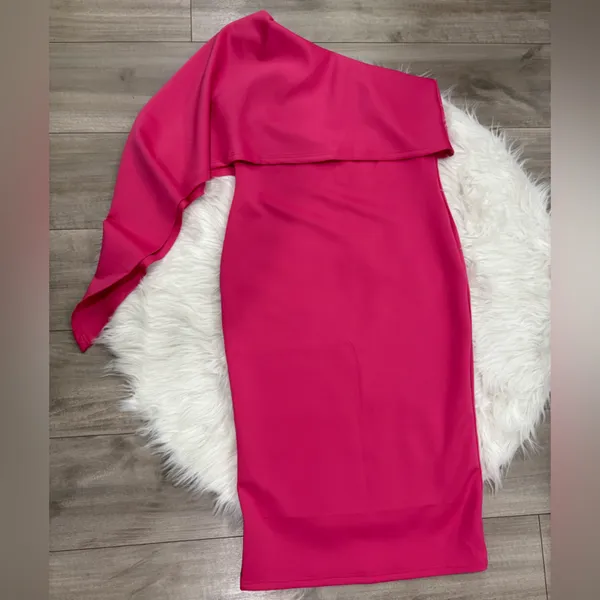 🆕 Elegant Pink Women's Dress Size L - Image 2