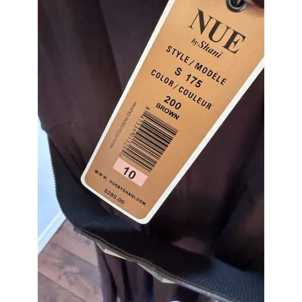 Nue By Shani Brown Dress Shapewear Belt Size 10 NWT‎ - Image 3