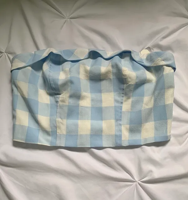 Gingham Tube Top - Image 3