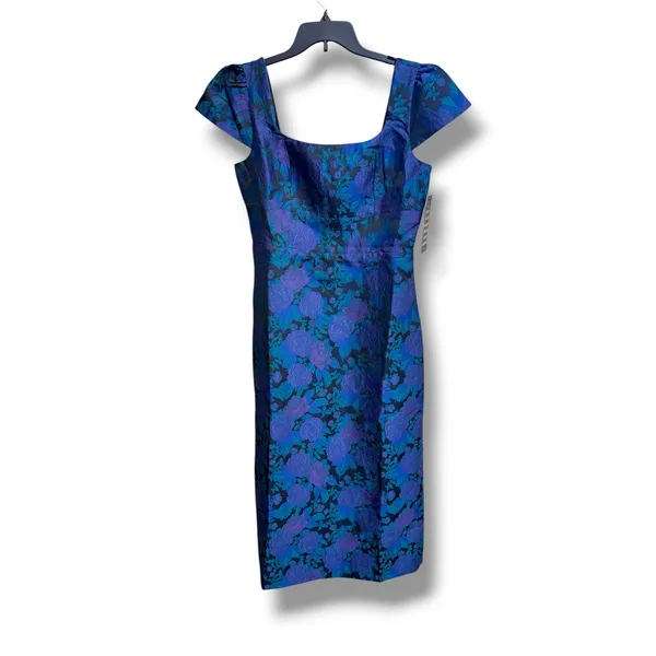 Hyacinth House Archibald Maxi Dress Womens M Navy Indigo Floral Jacquard NWT - Image 3