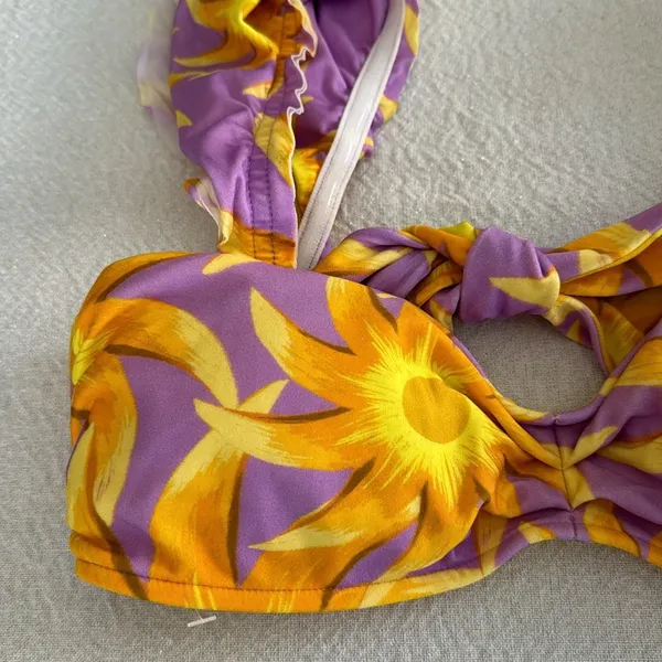 Farm Rio Sunny Side Bandeau Bikini Top, Size Small, $120 - Image 10