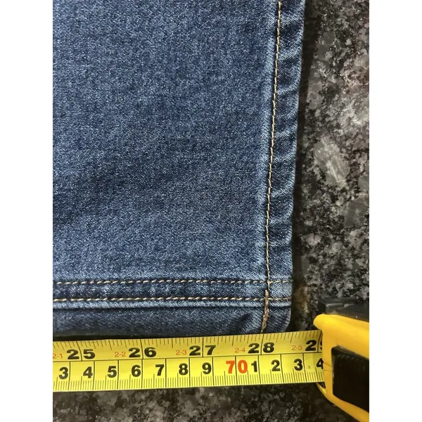 7 For All Mankind Seven 7 Denim Jeans Women's Size 16 Slim Straight Stretch High-Rise Dark Wash - Image 7