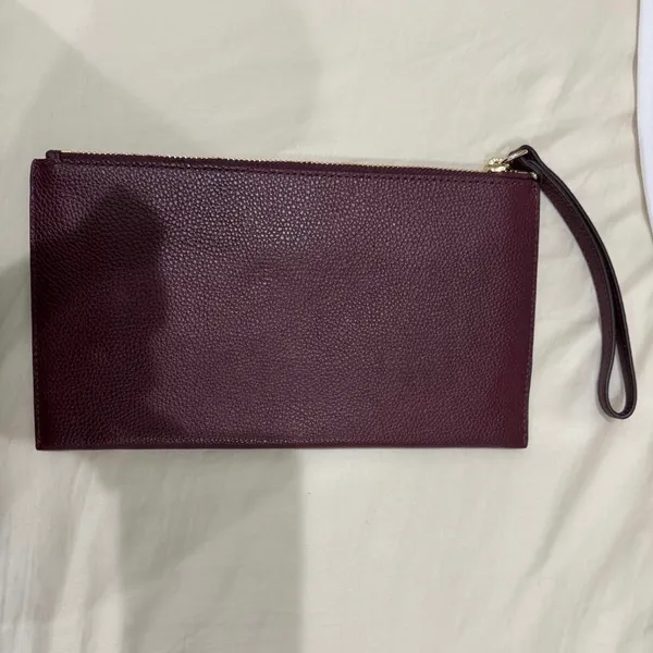 Michael Kors Burgundy Wristlet - Image 2