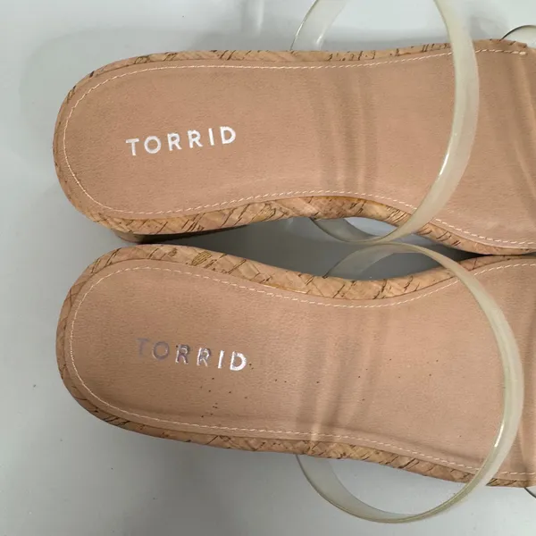 Torrid Clear Strap Sandals Size 11.5WW‎ - Image 3