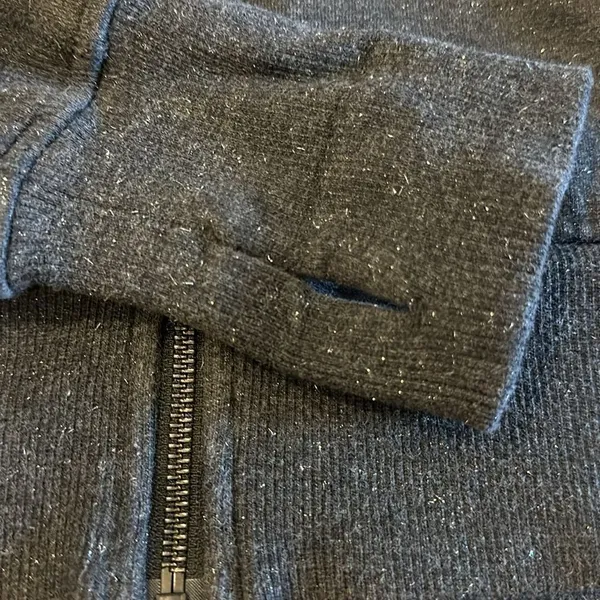 Lululemon Women’s Grey Glitter Cuddle Up Jacket/Sweatshirt Zip-up, Size 8 - Image 5