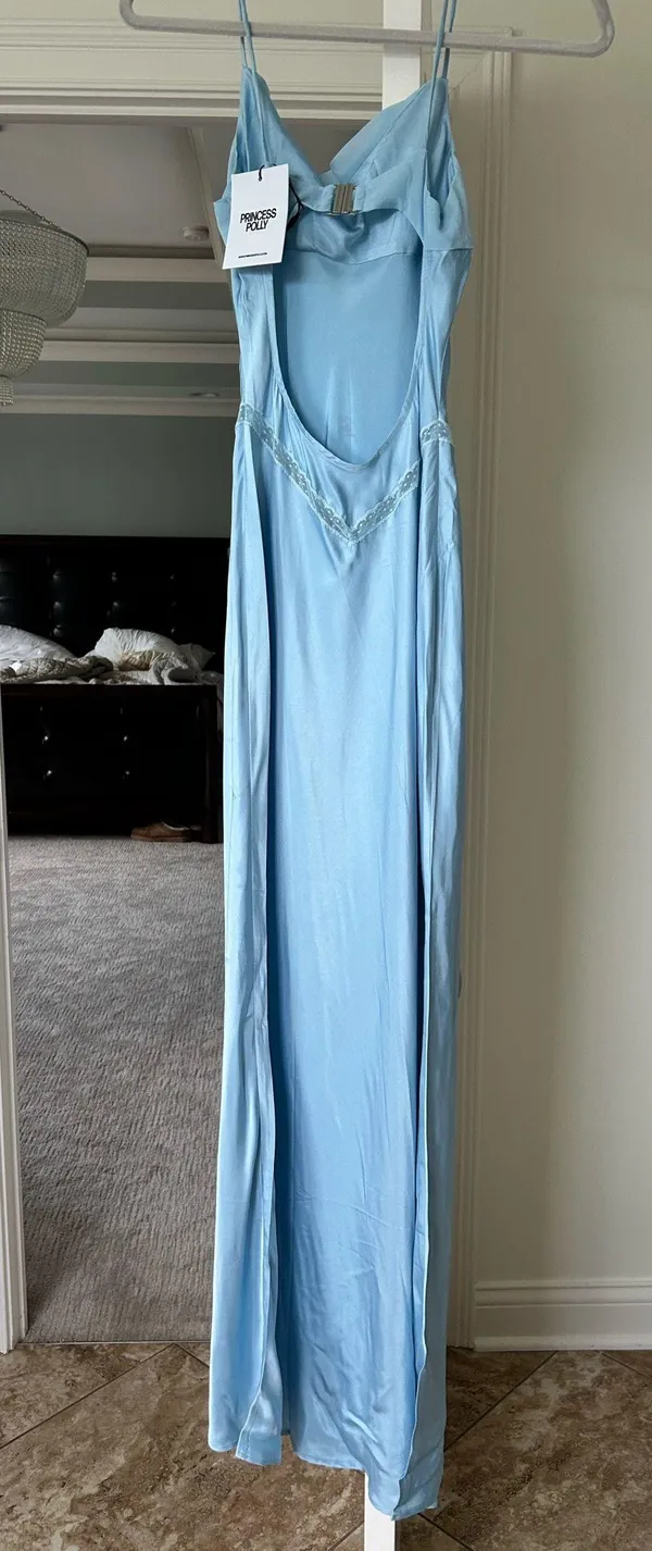 Blue lacy maxi dress - Image 3