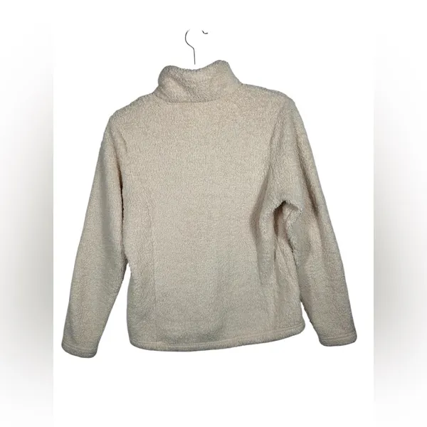 Patagonia Los Gatos‎ 1/4 Zip Fleece Women M Cream Sherpa Pullover - Image 4