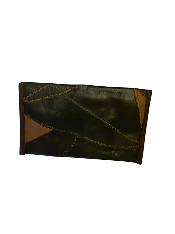 New Soft Patch Leather Handbag Wallet Coin Purse 3pc Set Green - Image 4