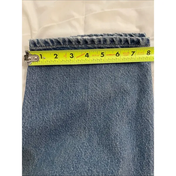 VTG 90s Brittania Jeans Womens 12 Tall High Waist Mom Tapered Blue Denim 31x32 - Image 10