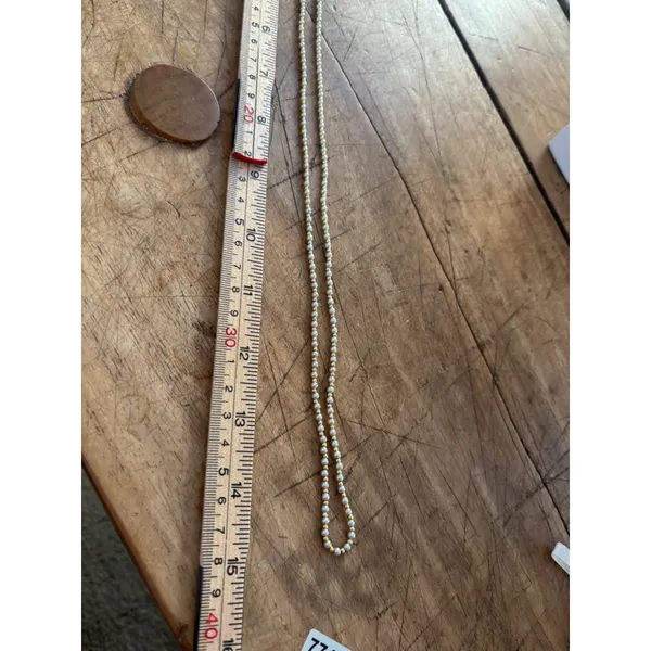 Gold & Silver-Tone Beaded Necklace With Lobster Clasp Closure - Image 5