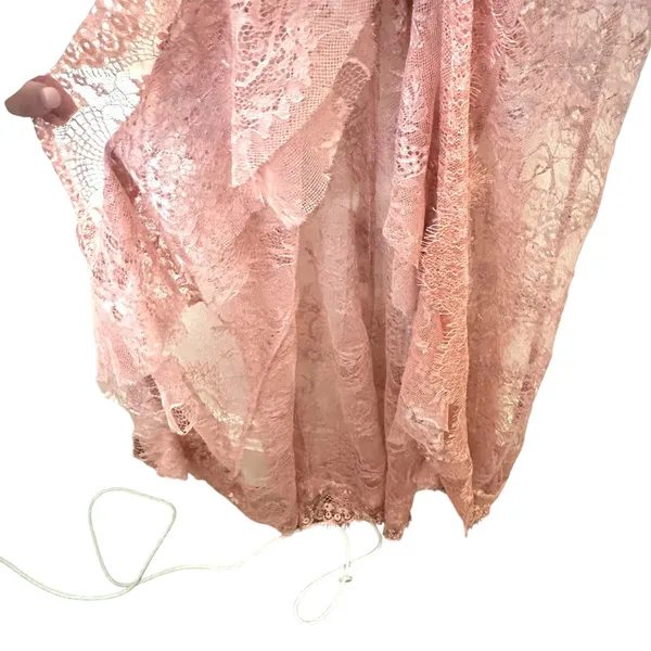 MAJORELLE Paisley Lace Floral‎ Maxi Dress Pink Small - Image 6