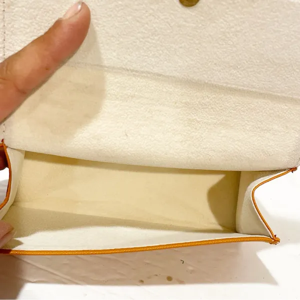 Tory Burch Authentic Orange Eyeglasses‎ Case Only Sunglasses Case Gold Logo - Image 3