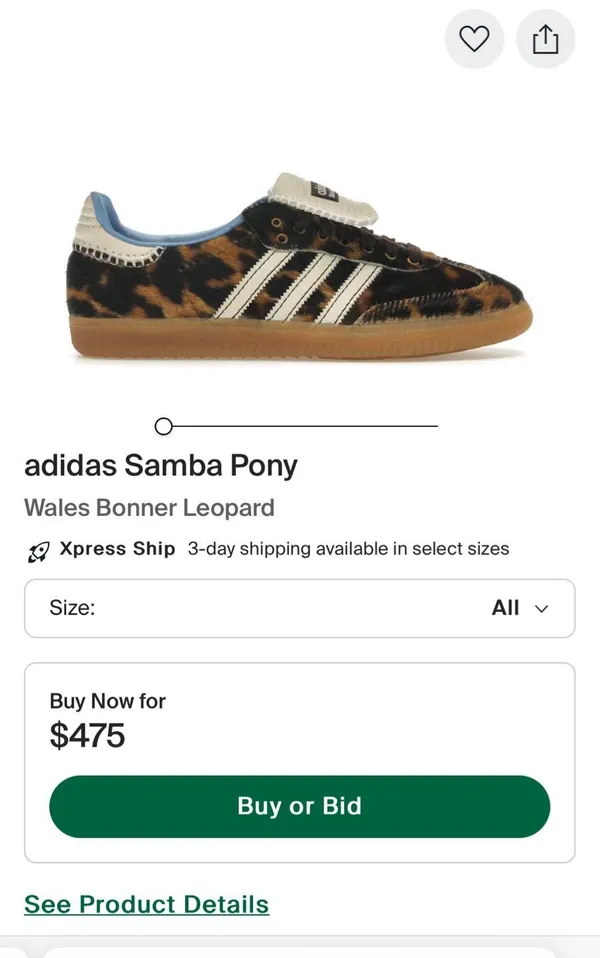 Wales Adidas Bonner Leopard Samba Pony Hair - Image 9