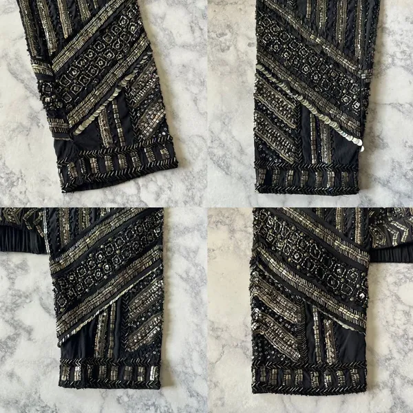 Calypso St. Barth Sequin Embellished Silk Jogger Pants - Image 9