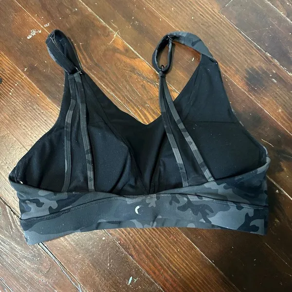 Zyia active gray camo low impact Athleisure workout bra - Image 2