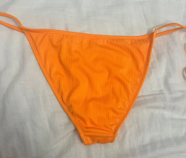 Target Orange Ribbed Bikini Set - Image 7