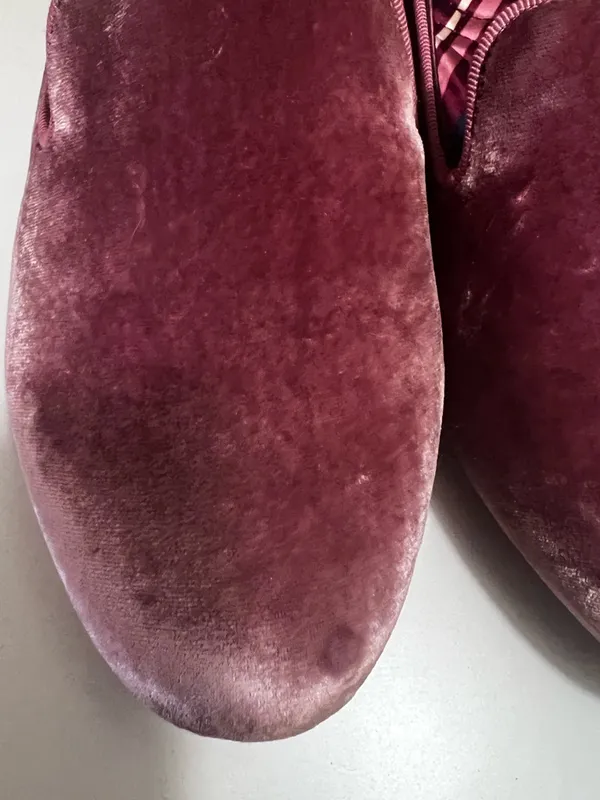 Birdies The Starling Velvet Slippers – Mauve Rose – Size 8.5 - Image 4