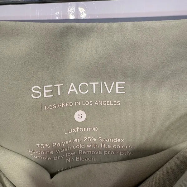 Light Green Set Active Women's High-Waisted‎ Shorts - Image 3