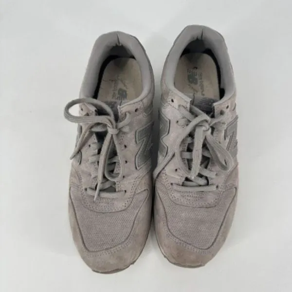 New Balance 696 Classic Women's Running Shoes WL696WPG Gray Suede Size‎ 9 - Image 3