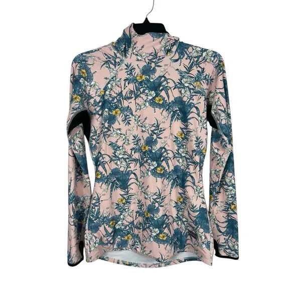 BlackStrap Floral Performance Top Women’s L USA Made Sun Shirt UPF Base Layer - Image 6