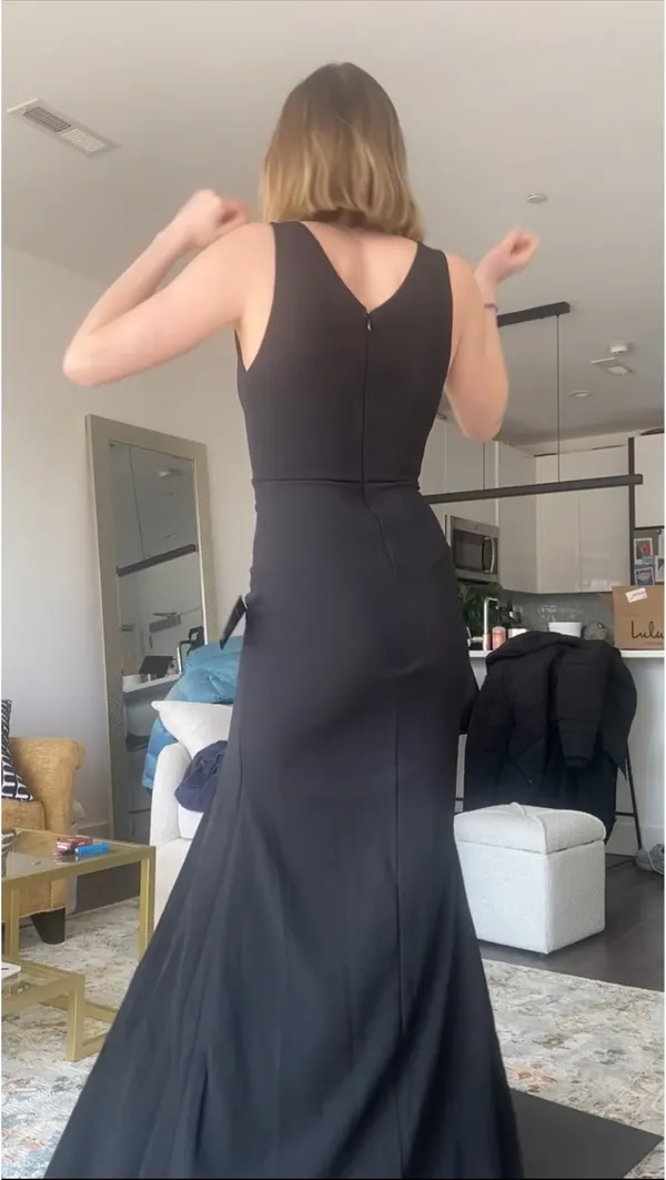 Lulus Black Dress Maxi Sleeveless - Image 2