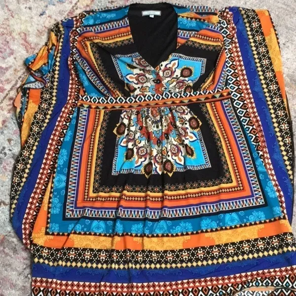 Laura Max dress. EUC Blue Size L - Image 7