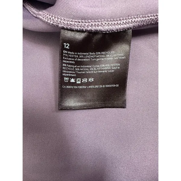 Lululemon Perfectly Oversized Cropped Crew Softstreme Size 12 Velvet Dust - Image 4
