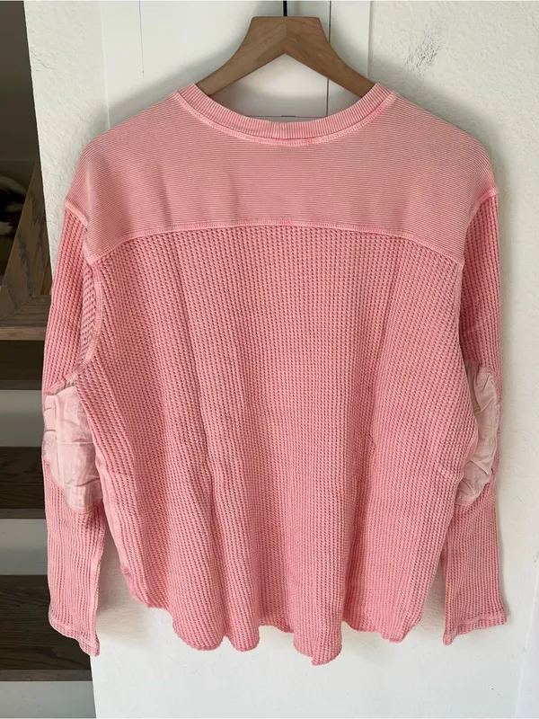 Free People FP One Blake Thermal in Blush Pink NWT - Image 3