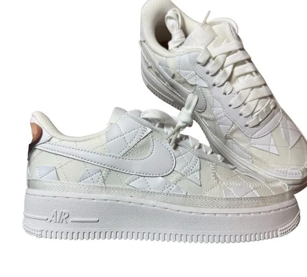 BRAND NEW Nike x Billie Eilish Air Force 1 Low Triple White Sneakers Size 6M/7.5 - Image 8
