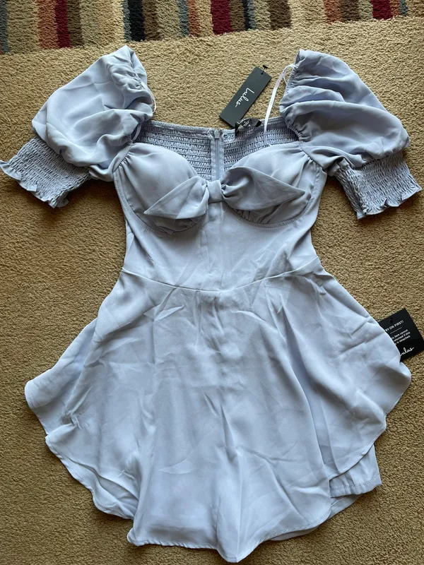 Lulus Periwinkle Romper - Image 3
