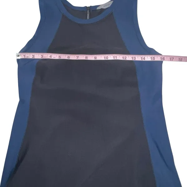 Athleta Women Size M Stellar En Route Scuba Dress Blue & Black Sleeveless 866701 - Image 6