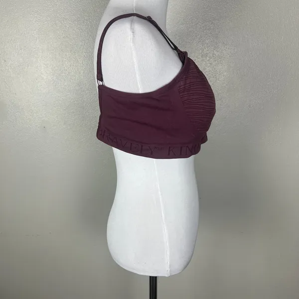 Kindred Bravely Nursing Bra Womens Large Purple Wireless Lined Back Closure L‎ - Image 3