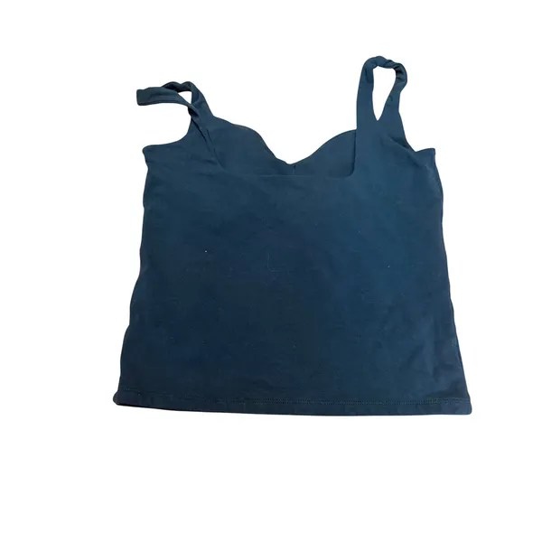 Abercrombie & Fitch Black V-Neck Shelf Bra Cami Tank Top Large Sleeveless Slim - Image 2