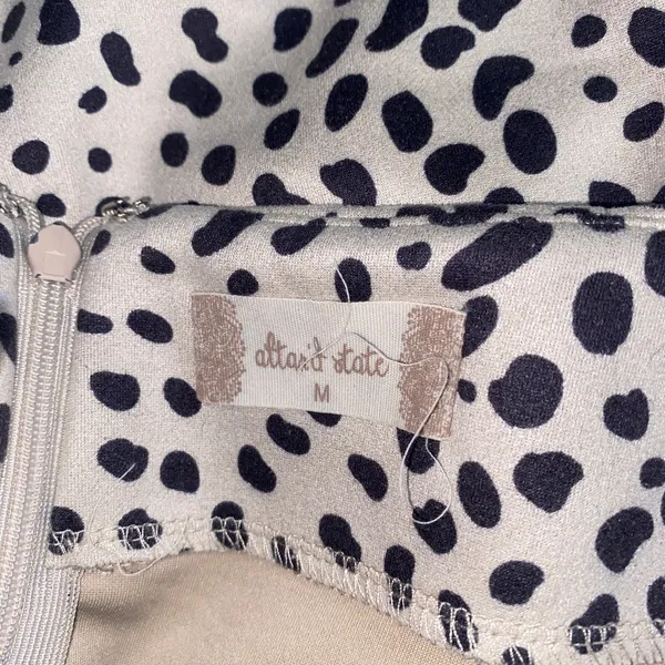 Altar'd State Beige Black Animal Print Mini Micro Skirt Women's Size Medium - Image 5