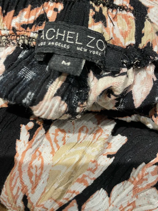Rachel Zoe Floral Wide-Leg Pants Sz M - Image 5