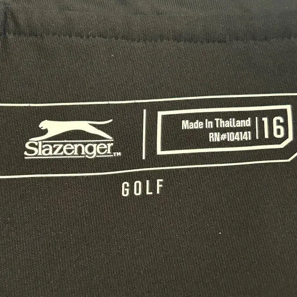 Slazenger Golf Black Mesh Skort Size 16 Drawstring Athletic‎ Golf - Image 3