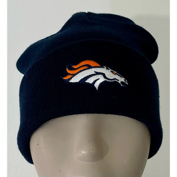 Navy Blue Denver Broncos Super Bowl XLVIII Knit Hat - Image 9