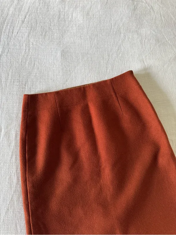 J. Crew 100% Double-Serge Wool Pencil Skirt, size 2 - Image 9
