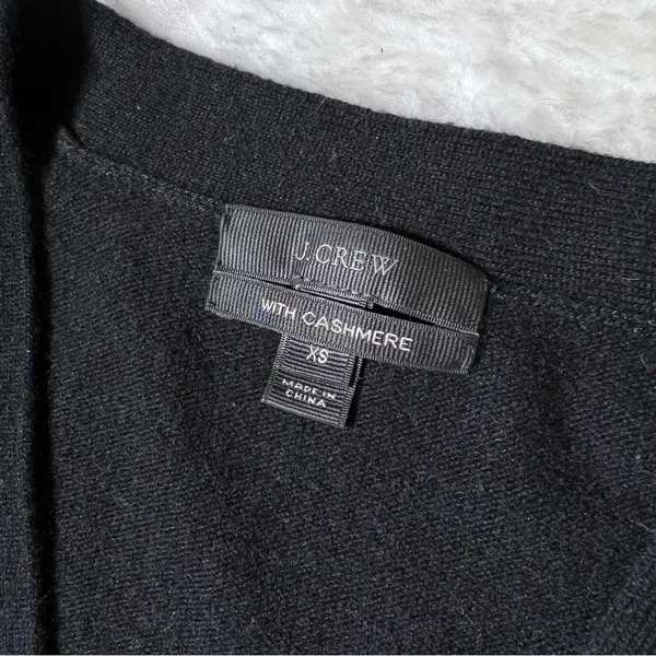J. Crew Black Wool and Cashmere Button Front Sweater Cardigan - Image 10