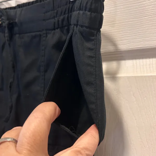 Old Navy Women's Large Black Lyocell Drawstring Waist Pants Boho‎ Athleisure - Image 2