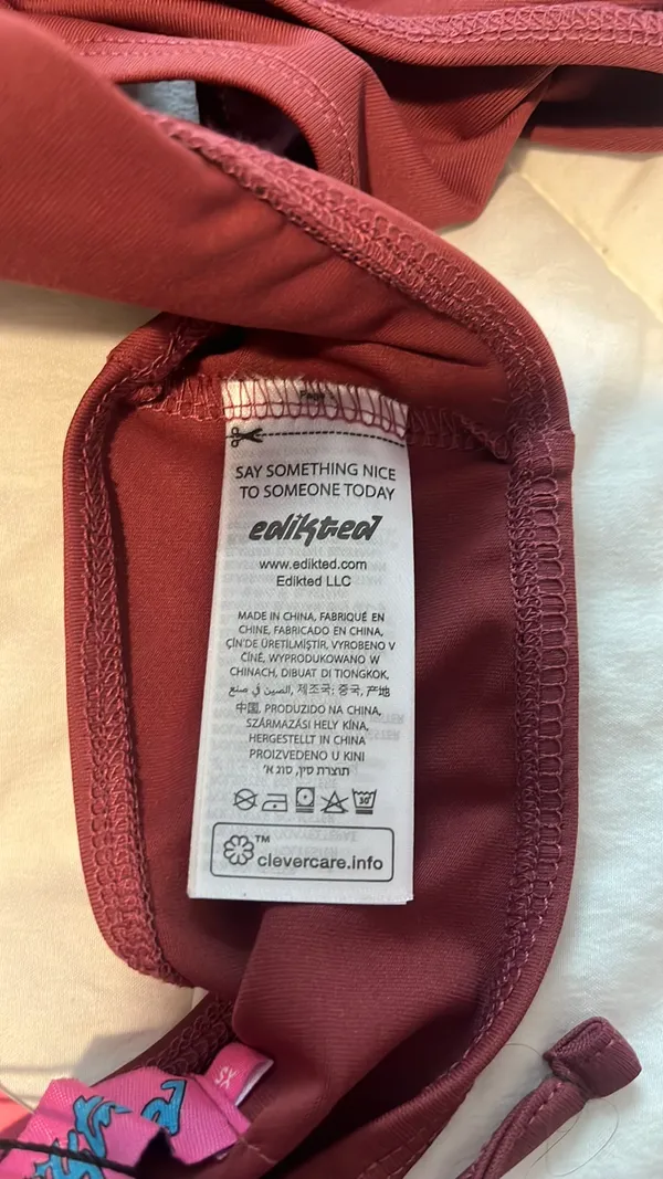 Edikted Burgandy Bodysuit  - Image 7