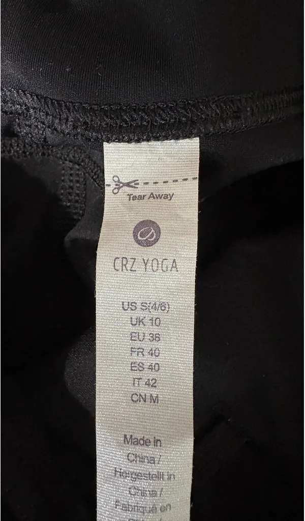 CRZ Yoga Amazon Yoga Leggings Black with pockets - Image 3