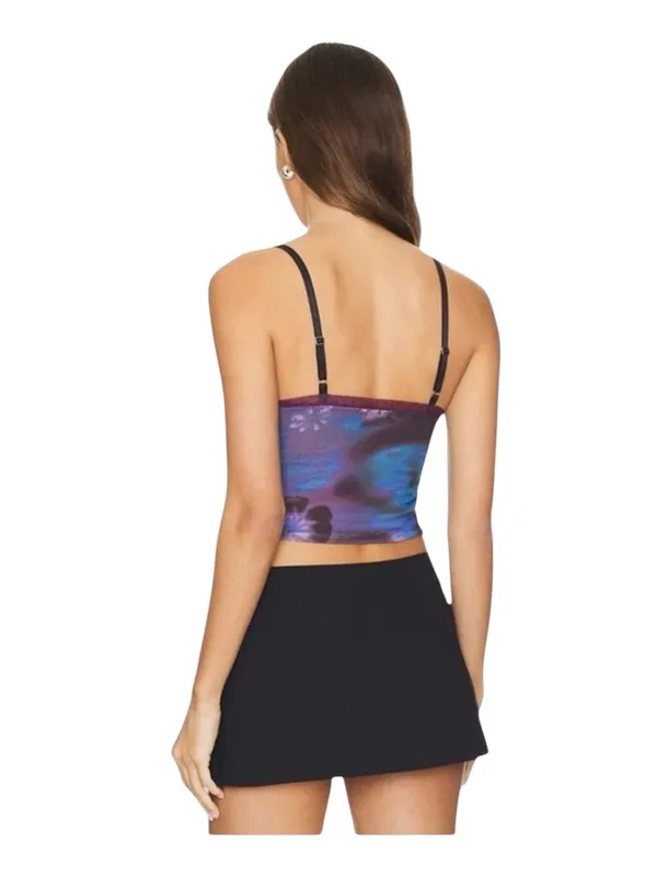new Free People Intimately x REVOLVE 𖦹 Airbrush Dreams Cami 𖦹 Night Combo 𖦹 XL - Image 4