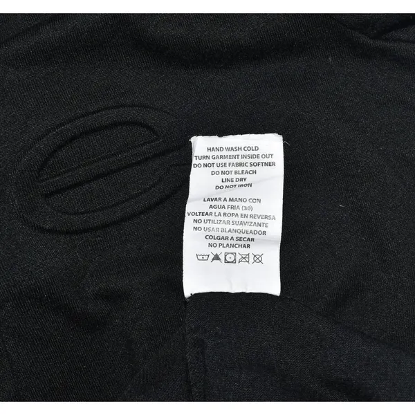 Bebe Sport Top Black with Black Logo Short Sleeve Shirt Sheer Mesh - Size M - Image 6