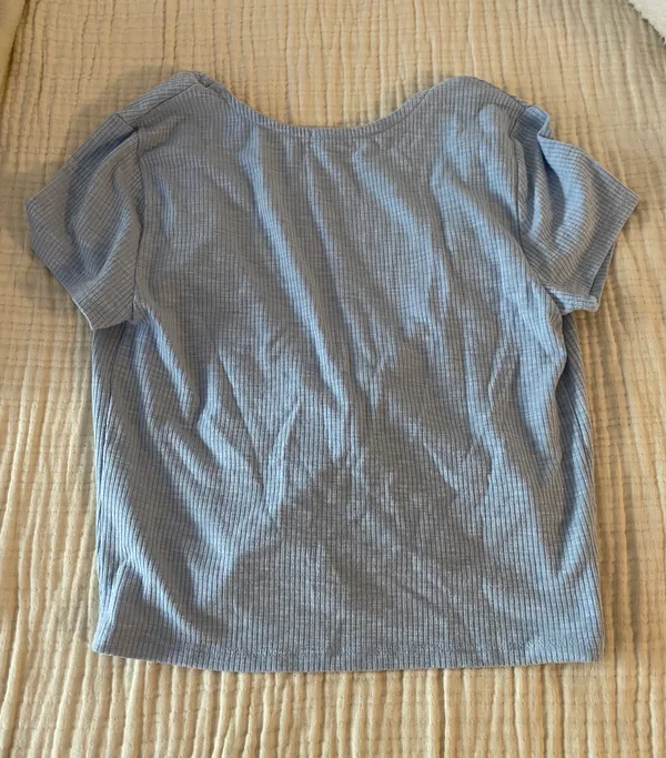 Garage Ribbed Front Tie Top - Image 2